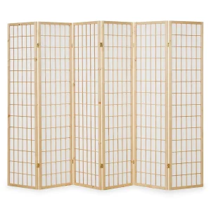 Kamerscherm 175x264x2,2 cm lichtbruin Shoji Kamerscherm 175x264x2,2 cm lichtbruin Shoji