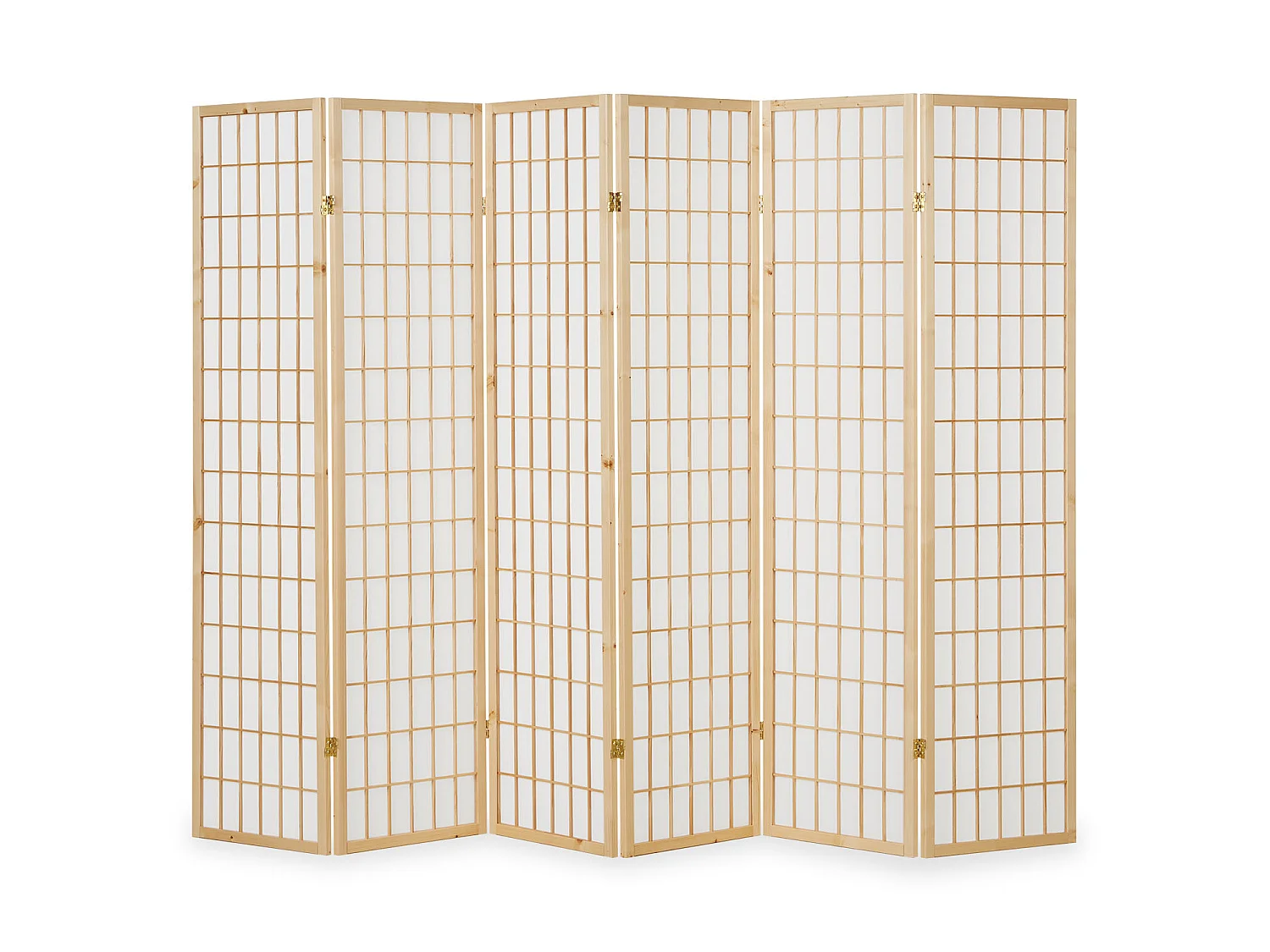 Kamerscherm 175x264x2,2 cm lichtbruin Shoji