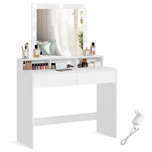 Kaptafel 100x40x145 cm wit