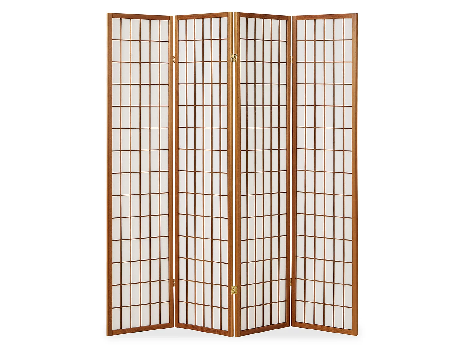 Kamerscherm roomdivider 176x2.2x175 cm Bruin Shoji