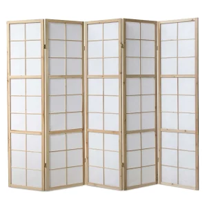 Kamerscheider 220×2,2×175 cm natuurlijk shoji Kamerscheider 220×2,2×175 cm natuurlijk shoji
