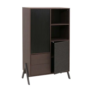 Hoge kast MCW-O40,  walnootlook