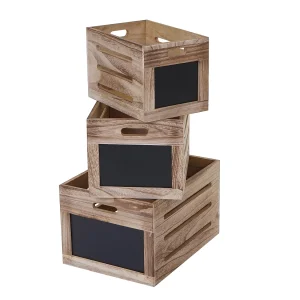 Houten doos MCW-E11 (set van 3),  natuurlijk bruin
