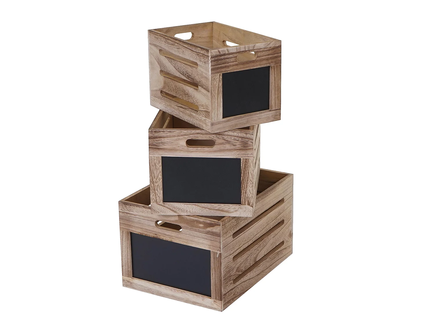 Houten doos MCW-E11 (set van 3), natuurlijk bruin