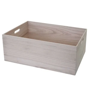 Houten doos MCW-C20, 60x40x24cm, naturel bruin Houten doos MCW-C20, 60x40x24cm, naturel bruin