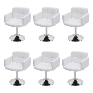 Eetkamerstoel Houston (set van 6),  wit