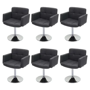 Eetkamerstoel Houston (set van 6),  grijs