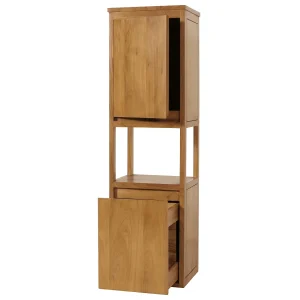 Hoge teakhouten kast MCW-M71 Hoge teakhouten kast MCW-M71