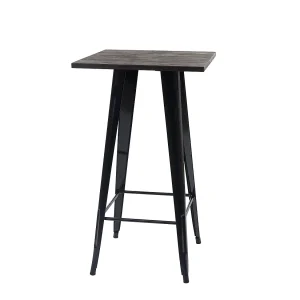 Hoge tafel MCW-A73 incl. houten tafelblad, zwart Hoge tafel MCW-A73 incl. houten tafelblad, zwart