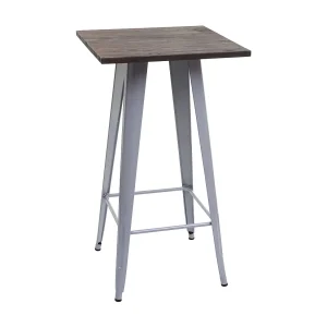 Hoge tafel MCW-A73 incl. houten tafelblad, grijs Hoge tafel MCW-A73 incl. houten tafelblad, grijs