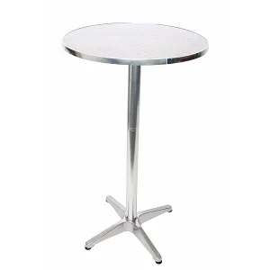 Inklapbare aluminium hoge tafel basismodel, inklapbaar, basis met betongieten Inklapbare aluminium hoge tafel basismodel, inklapbaar, basis met betongieten