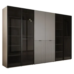 Kast: Antisol Glas / Zandbeige / Platinagrijs, 300 x 200 x 51 cm Kast: Antisol Glas / Zandbeige / Platinagrijs, 300 x 200 x 51 cm