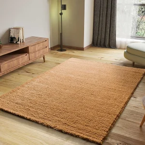 Hoogpolig tapijt – shaggy glad – camel – 120×180 cm – ATLAS Hoogpolig tapijt – shaggy glad – camel – 120×180 cm – ATLAS
