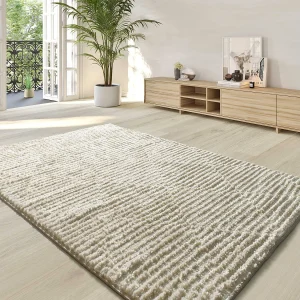 Hoogpolig tapijt – scandinavisch – crème – 140×200 cm – LIMA Hoogpolig tapijt – scandinavisch – crème – 140×200 cm – LIMA