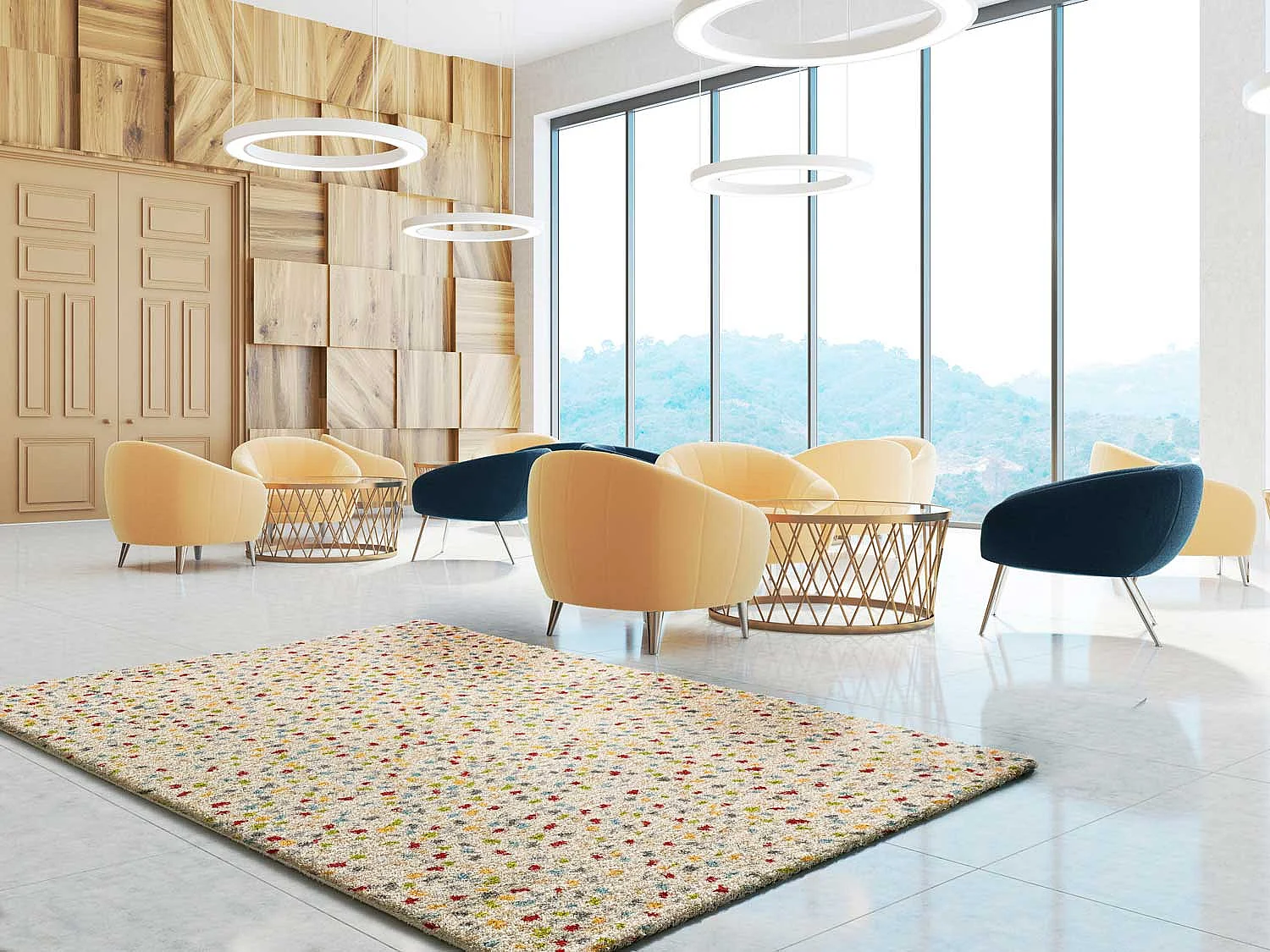 Hoogpolig tapijt - etnisch - veelkleurig - 160x230 cm - KASBAH