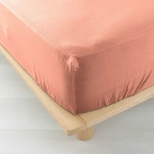 Hoeslaken Dubbele Gaze van Katoen Angelia 160×200 Roze – Zachtheid en Elegantie voor Aangename Nachten Hoeslaken Dubbele Gaze van Katoen Angelia 160×200 Roze – Zachtheid en Elegantie voor Aangename Nachten