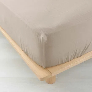 Hoeslaken Dubbele Gaze van Katoen Angelia 160×200 Zand – Natuurlijke Zachtheid en Optimaal Comfort Hoeslaken Dubbele Gaze van Katoen Angelia 160×200 Zand – Natuurlijke Zachtheid en Optimaal Comfort