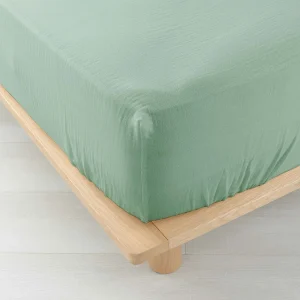 Hoeslaken Dubbele Gaze van Katoen Angelia 160×200 Salie – Zachtheid en Natuurlijk Comfort Hoeslaken Dubbele Gaze van Katoen Angelia 160×200 Salie – Zachtheid en Natuurlijk Comfort