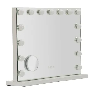 Hollywood tafelspiegel met LED-verlichting, 55x14x43 cm Hollywood tafelspiegel met LED-verlichting, 55x14x43 cm