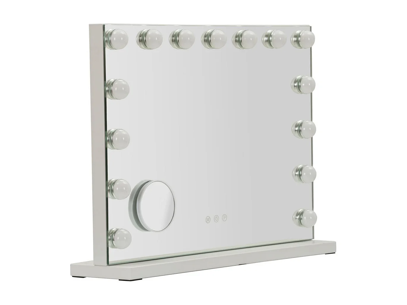 Hollywood tafelspiegel met LED-verlichting, 55x14x43 cm