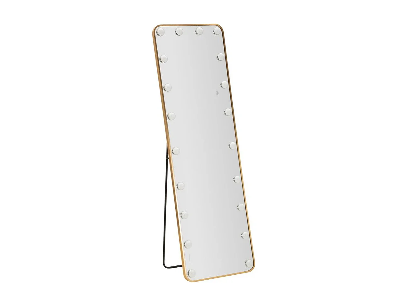 Hollywood staande spiegel met LED-verlichting, 50x45x160 cm