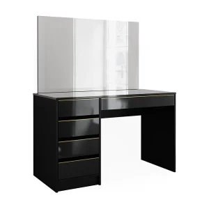 Kaptafel zwart/goud 120x55x75 sherry Kaptafel zwart/goud 120x55x75 sherry