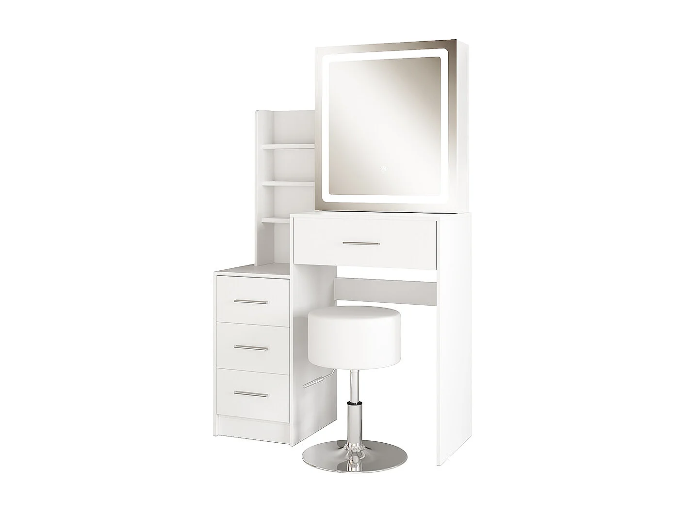 Kaptafel wit 80x36x131.6 lisca