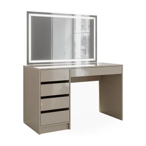Kaptafel grijs hoogglans 120x55x75 sherry Kaptafel grijs hoogglans 120x55x75 sherry