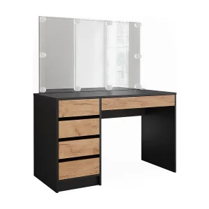 Kaptafel antraciet/gouden eik 120x55x75 sherry Kaptafel antraciet/gouden eik 120x55x75 sherry