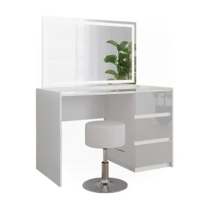 Kaptafel wit hoogglans 120x60x78.6 marla Kaptafel wit hoogglans 120x60x78.6 marla