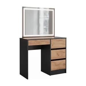 Kaptafel antraciet/gouden eik 90x40x75 sherry Kaptafel antraciet/gouden eik 90x40x75 sherry