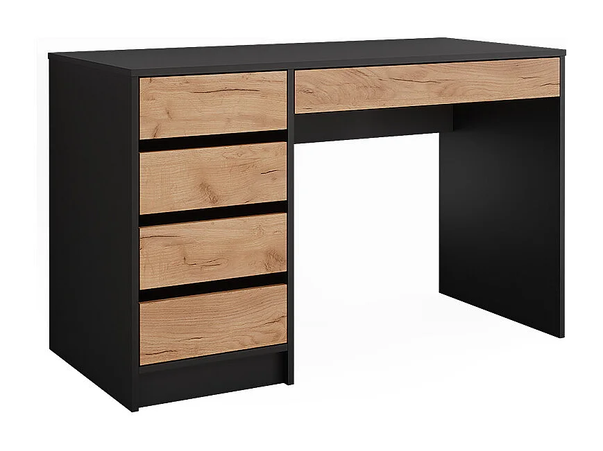 Kaptafel antraciet/gouden eik 120x55x75 sherry