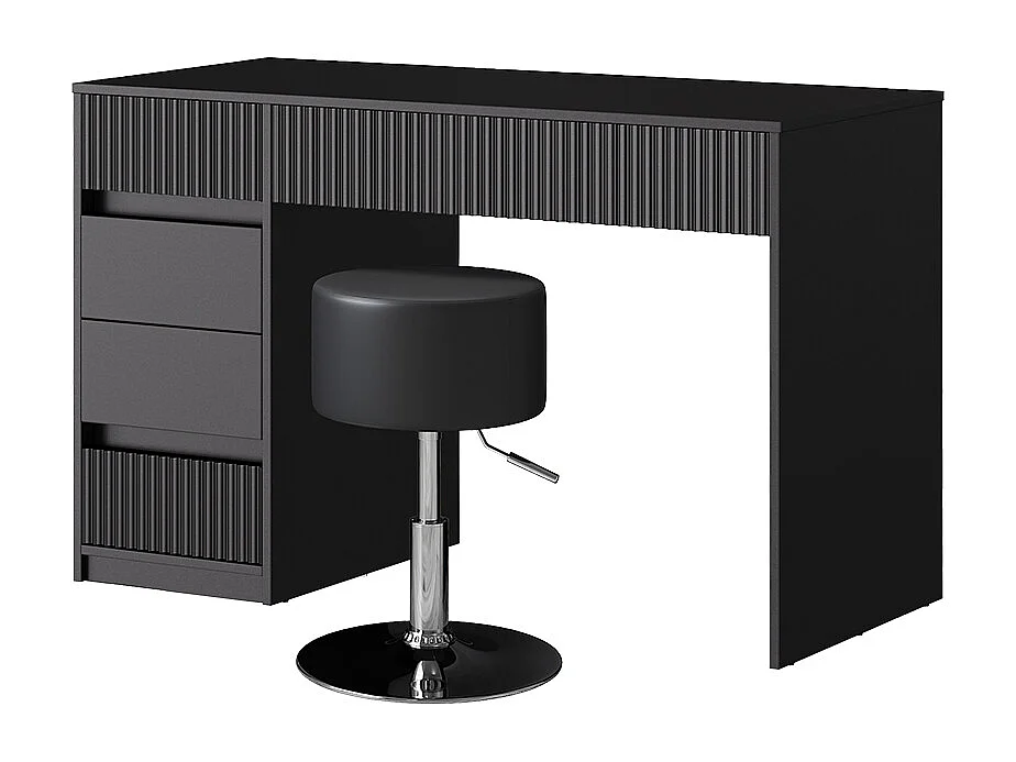 Kaptafel zwart 120x55x76 omira