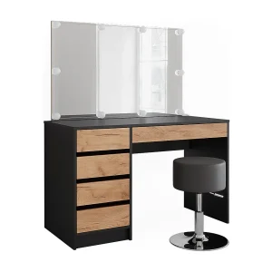 Kaptafel antraciet/gouden eik 120x55x75 sherry Kaptafel antraciet/gouden eik 120x55x75 sherry