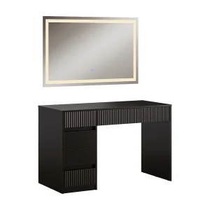 Kaptafel zwart 120x55x76 omira