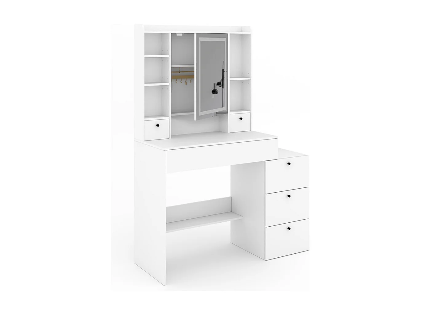 Kaptafel wit 105.5x40x146.5 livora