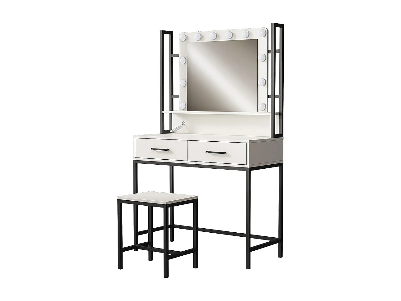Kaptafel wit 90x40x146 luvia