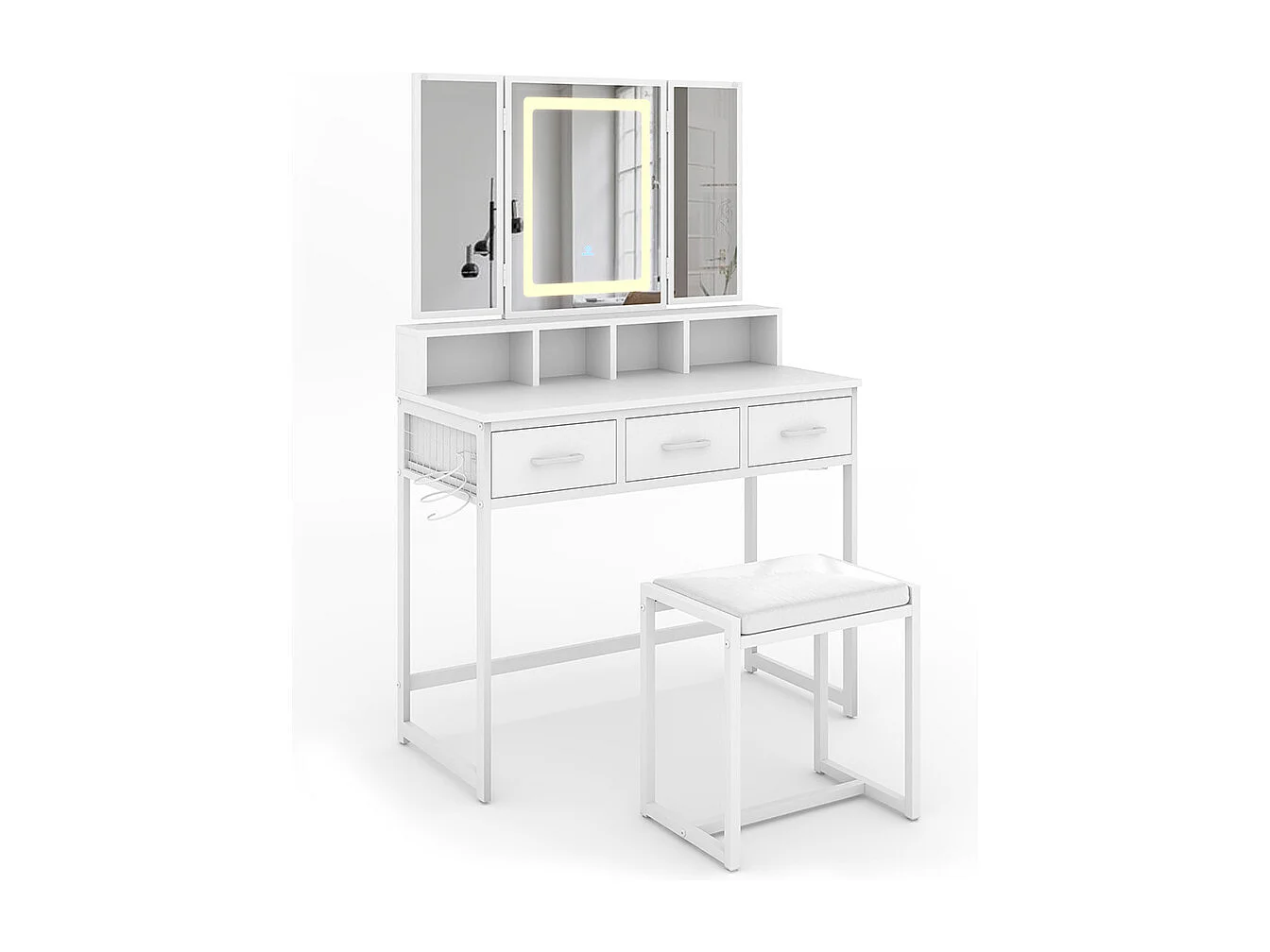 Kaptafel wit 90x40x137.5 mavida