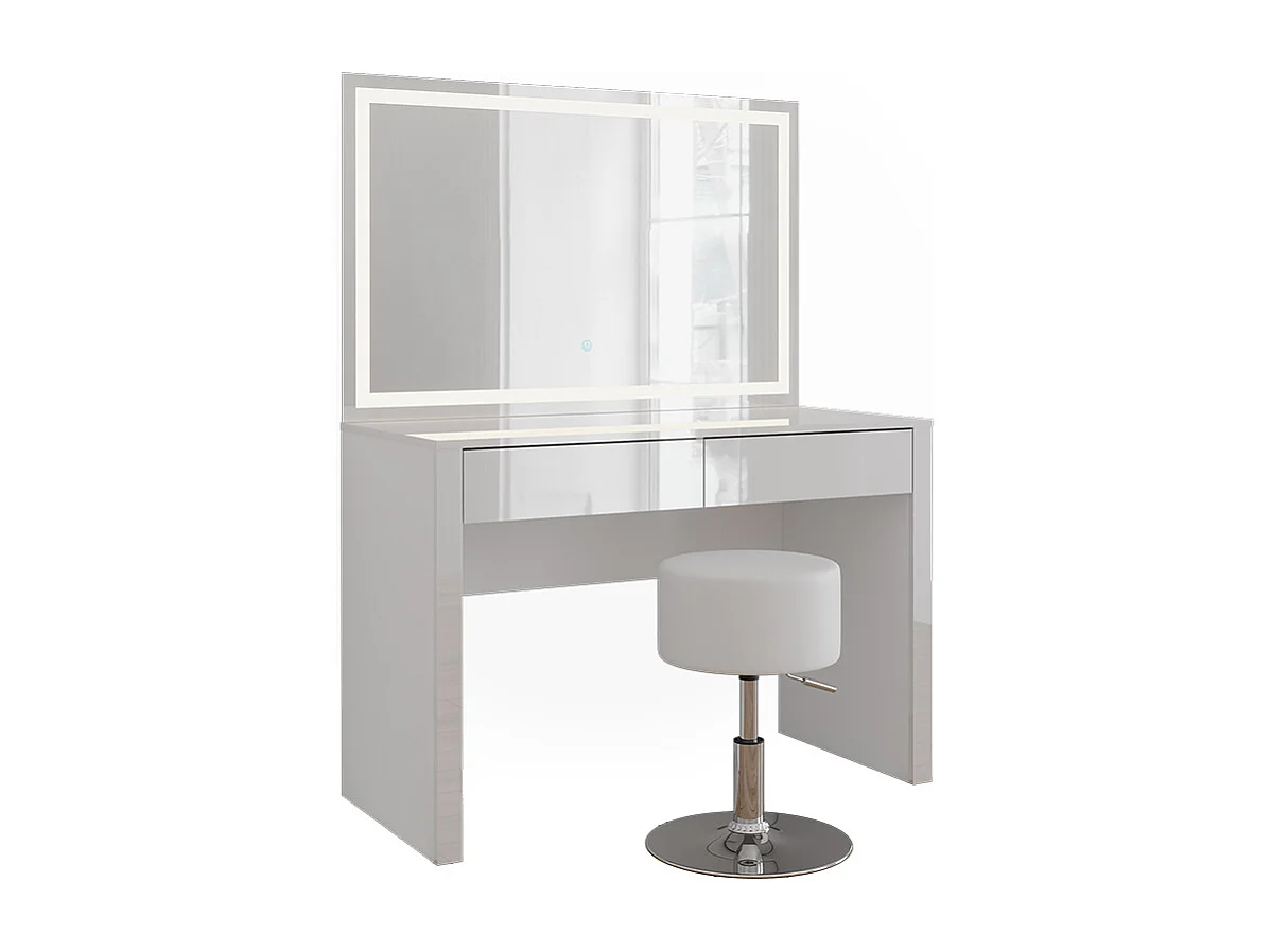 Kaptafel wit hoogglans/wit 110x50x75.5 annabelle