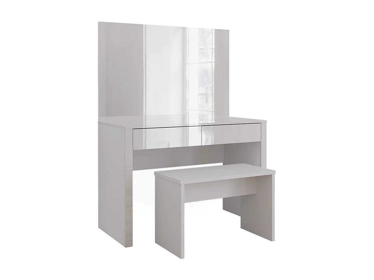 Kaptafel wit hoogglans/wit 110x50x75.5 annabelle