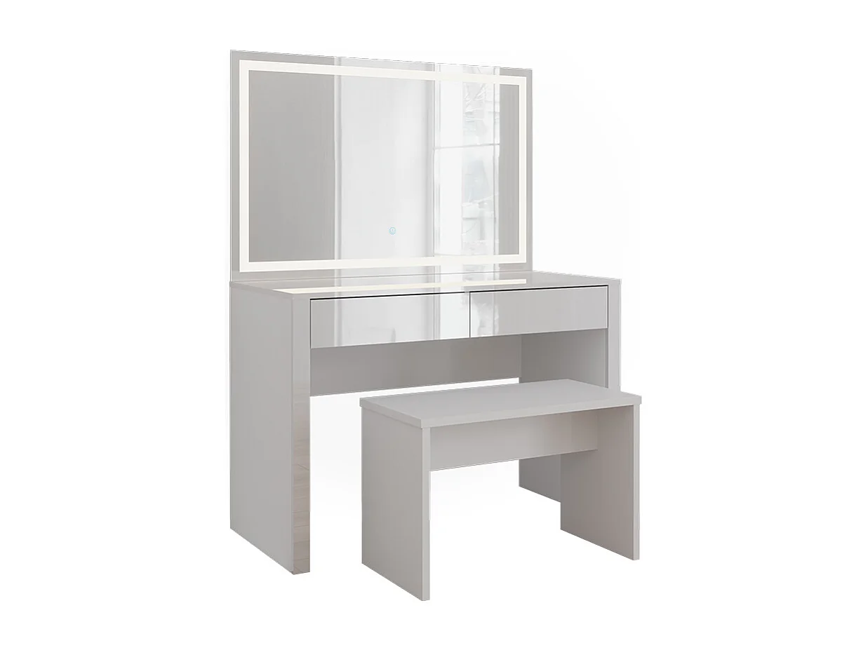 Kaptafel wit hoogglans/wit 110x50x75.5 annabelle