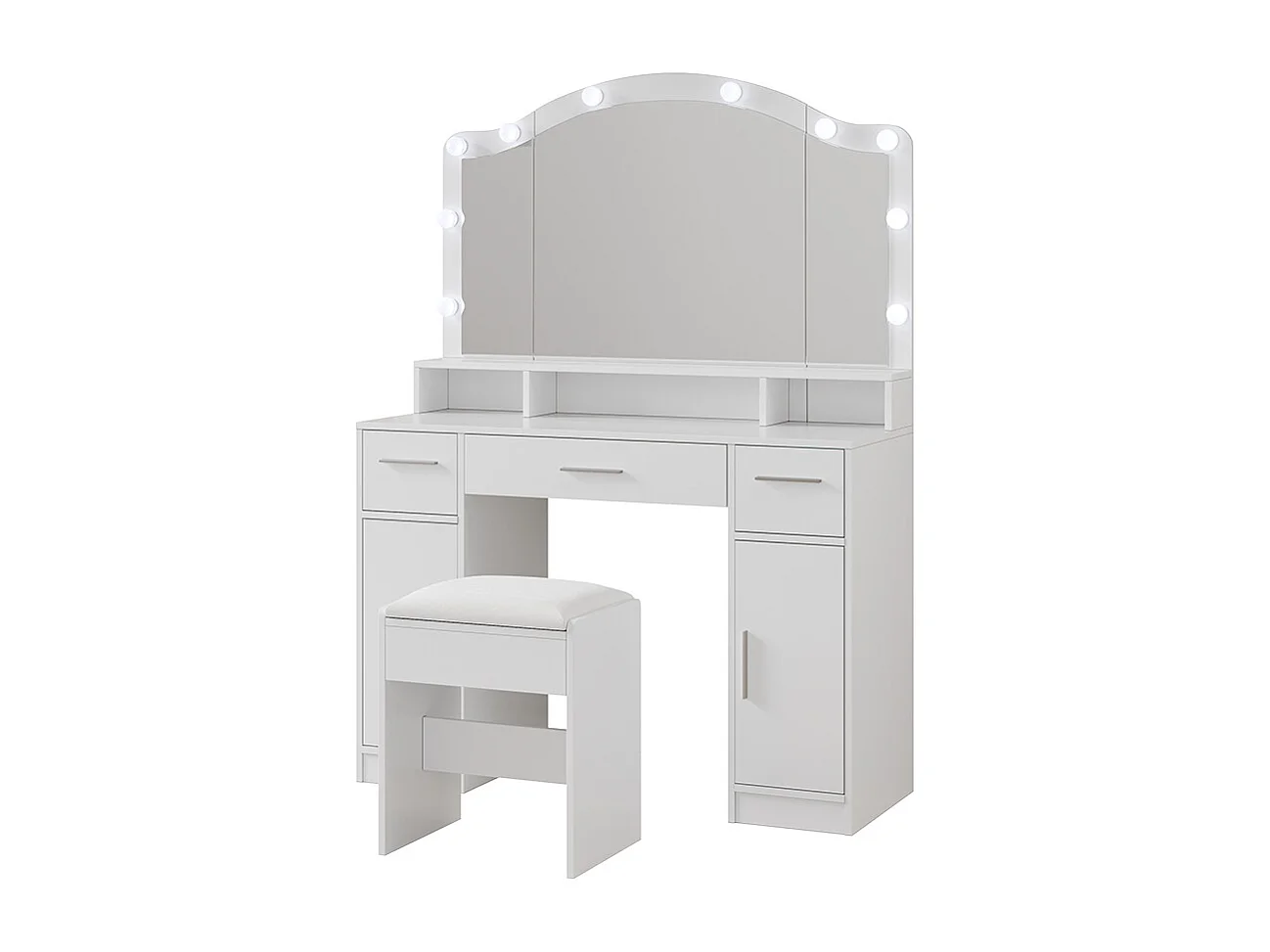 Kaptafel wit 110x40x150.5 lumira