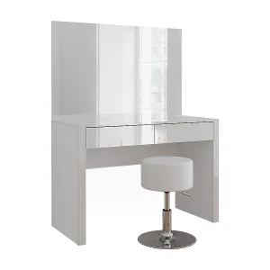 Kaptafel wit hoogglans/wit 110x50x75.5 annabelle