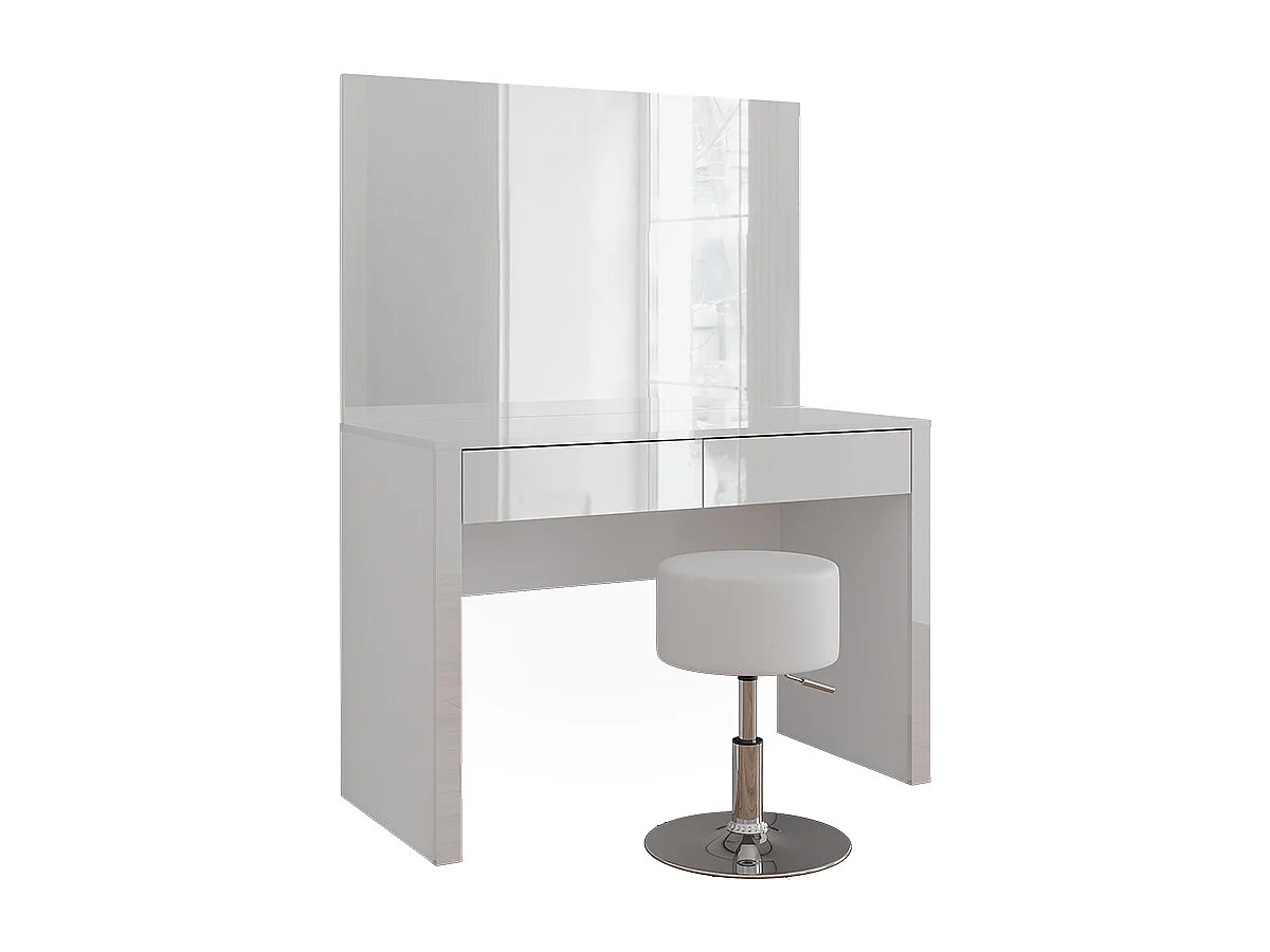Kaptafel wit hoogglans/wit 110x50x75.5 annabelle