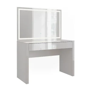 Kaptafel wit hoogglans/wit 110x50x75.5 annabelle