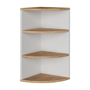 Hoekplank eik wit/goud 30x30x60 ecki Hoekplank eik wit/goud 30x30x60 ecki