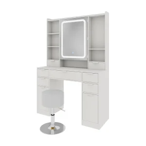 Kaptafel wit 105x40x156 solea Kaptafel wit 105x40x156 solea