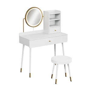 Kaptafel set met kruk wit 90x40x130 mirela Kaptafel set met kruk wit 90x40x130 mirela