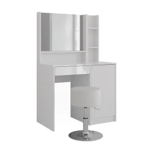 Kaptafel wit/wit hoogglans 89.8×50.1×76 sherry Kaptafel wit/wit hoogglans 89.8×50.1×76 sherry
