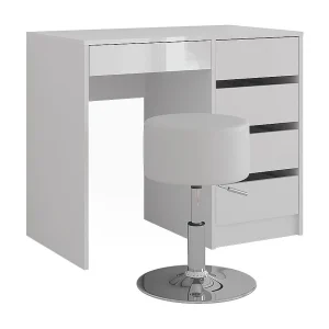 Kaptafel wit/wit hoogglans 89.8×50.1×76 sherry Kaptafel wit/wit hoogglans 89.8×50.1×76 sherry